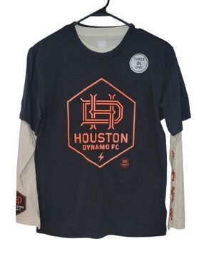 Houston Dynamo FC "Three-in-One" Layered T-Shirt Combo – Youth Size Medium